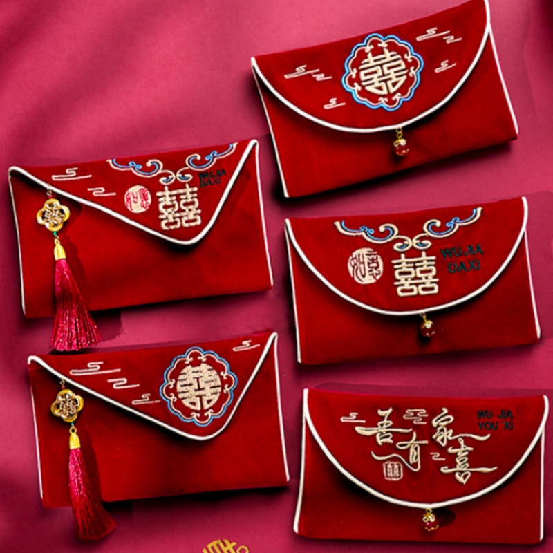 Wedding Envelopes - 1 szt. Czerwona koperta ślubna z