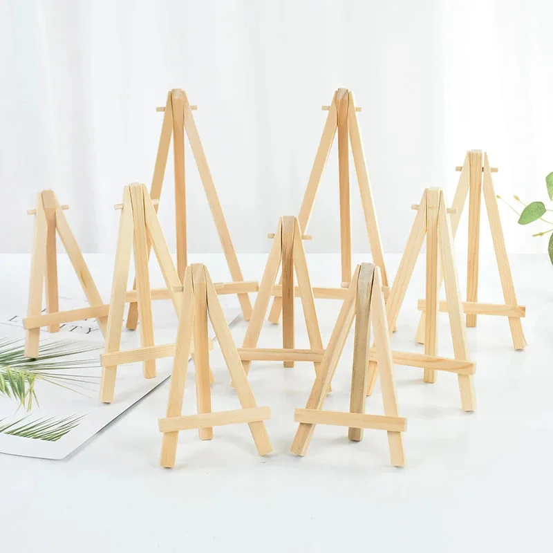 Table Number Gold - 10 sztuk drewniana Mini sztaluga rama