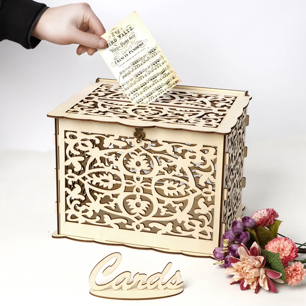 Wooden Wedding Card Box Weddin – Wedding Card Box recenzja i cena