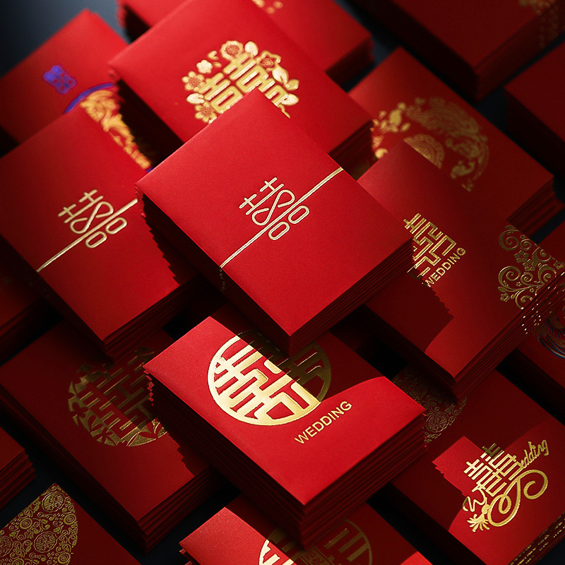 50 szt. Chiński nowy rok czerw – Wedding Envelopes recenzja i cena