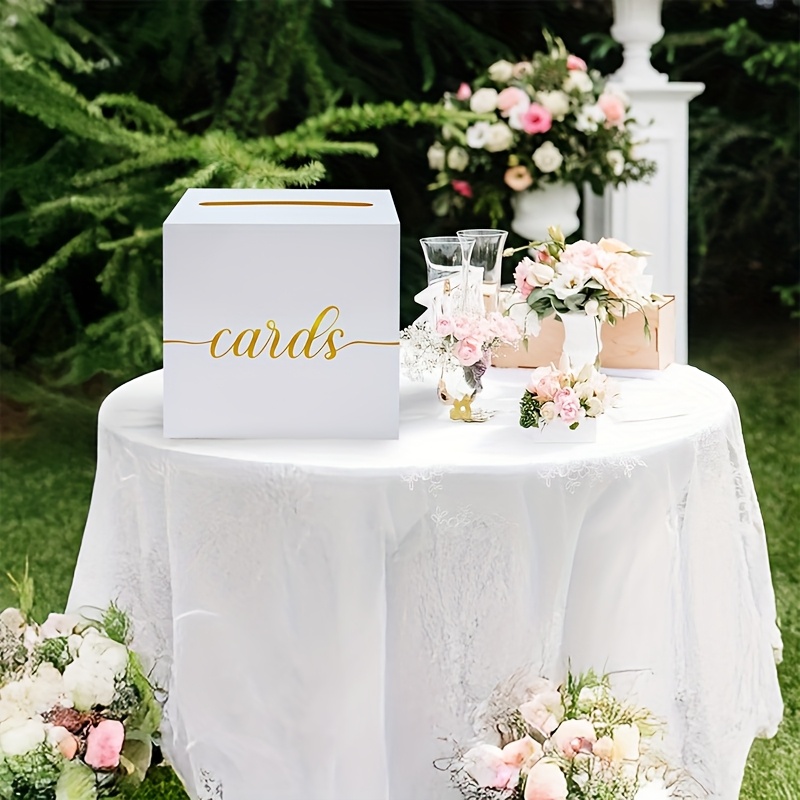 4 szt. Białe kartki ślubne z z – Wedding Card Box recenzja i cena