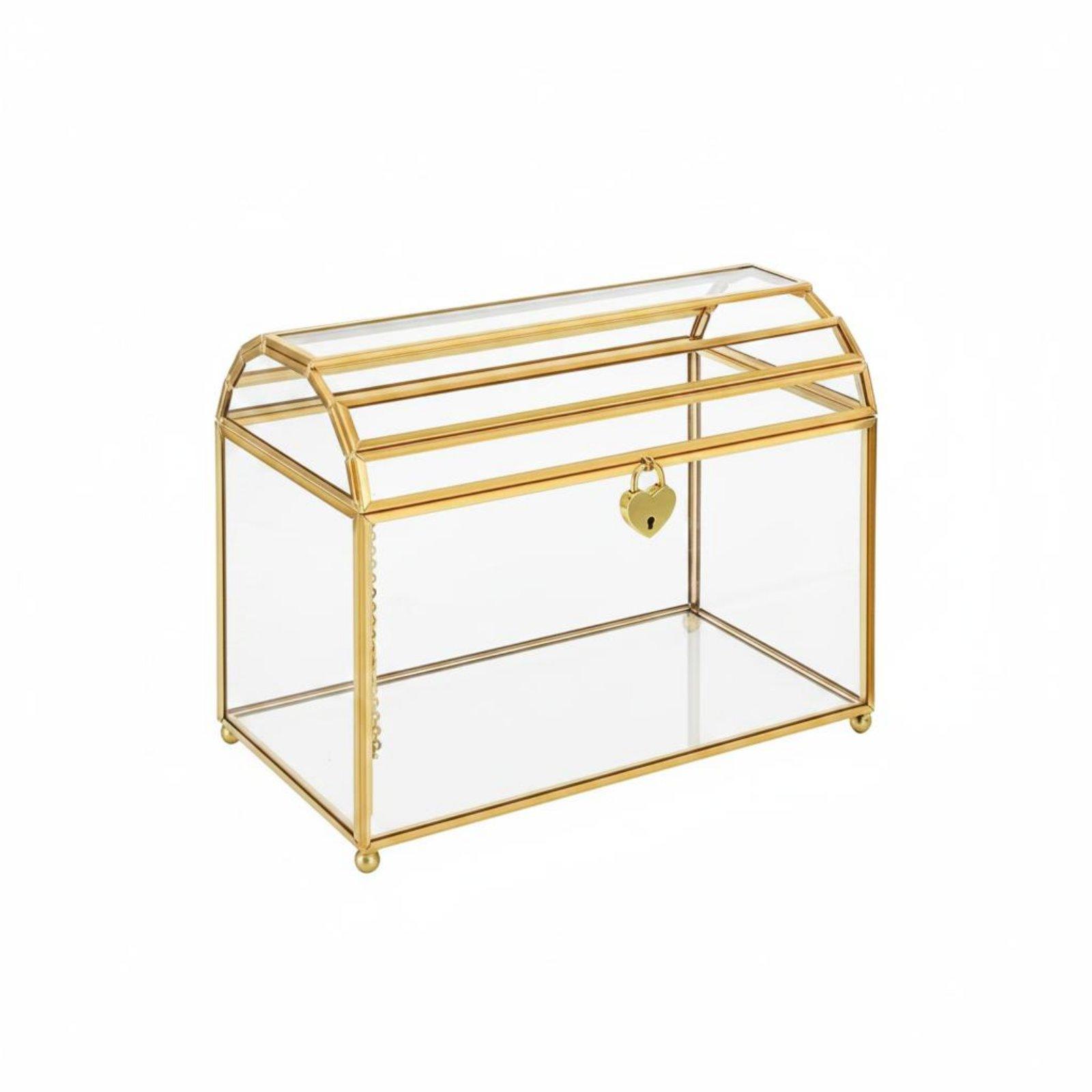 Elegancka szklana skrzynka na  – Wedding Card Box recenzja i cena